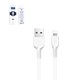 Cable USB Hoco X20, USB tipo-A, Lightning, 100 cm, 2.4 A, blanco, #6957531068815