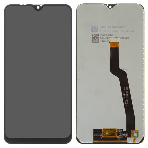 Pantalla LCD puede usarse con Samsung A105 Galaxy A10, negro, sin marco, Original PRC