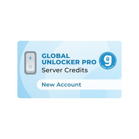 Créditos de servidor Global Unlocker Pro cuenta nueva 