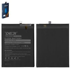 Batería Deji SCUD WT N6 puede usarse con Samsung A107 Galaxy A10s, A107F DS Galaxy A10s, A207 Galaxy A20s, A207F DS Galaxy A20s, A215 Galaxy A21, Li ion, 3.82 V, 4000 mAh