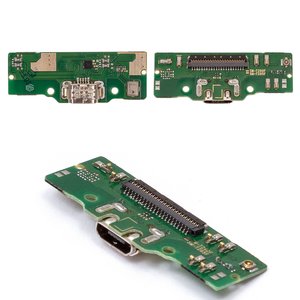 Cable flex puede usarse con Samsung T295 Galaxy Tab A 8.0 2019, del conector de carga, con componentes, placa del cargador