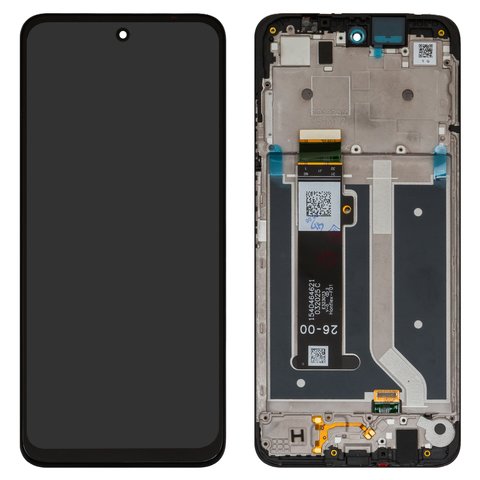Pantalla LCD puede usarse con Motorola Moto G34, Moto G45, negro, con marco, Copy, 1540464621