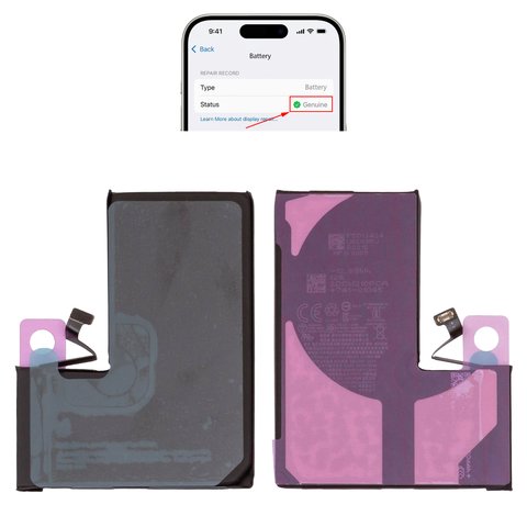 Batería puede usarse con iPhone 13 Pro, Li ion, 3.87 V, 3200 mAh, mayor capacidad, sin mensaje de error, A2656 , genuine IC
