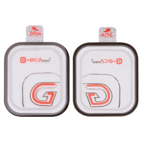 Vidrio de carcasa G+OCA PRO puede usarse con Apple Watch 10 46mm, con película OCA, negro