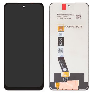 Pantalla LCD puede usarse con Motorola Moto G55, negro, sin marco, High Copy