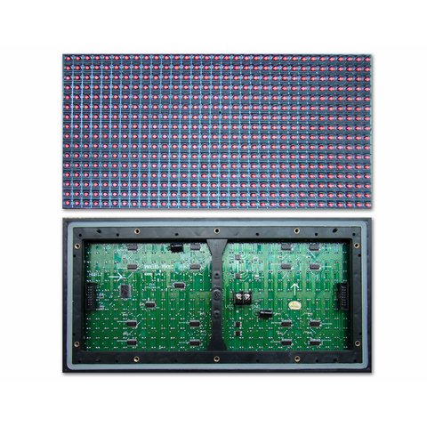 LED модуль для реклами P10 1W 320 × 160 мм, 32 × 16 точок, IP65, 6500 нт 