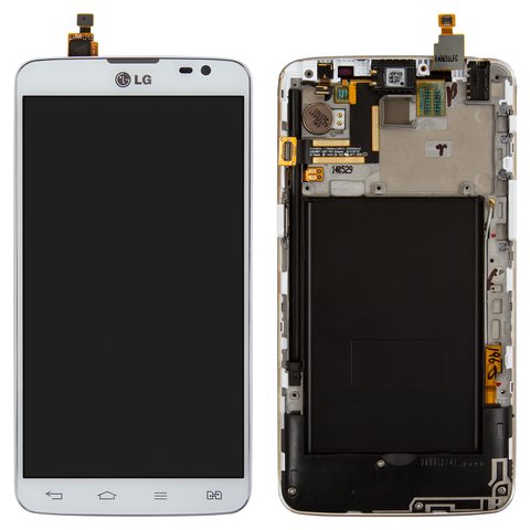 Дисплей для LG D686 G Pro Lite Dual, білий, Original PRC 