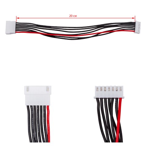Балансировочный кабель 6S, удлинитель, 20 см, JST XH, 22AWG
