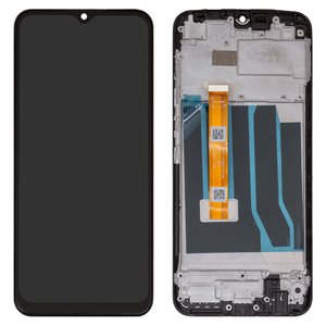 Дисплей для Realme C11, чорний, з рамкою, High Copy, RMX2185, FPC HTF065H113