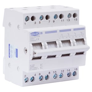 Автомат ввода резерва TOMZN TO419G, 4P, 400 В, 63A, MTS, трипозиційний
