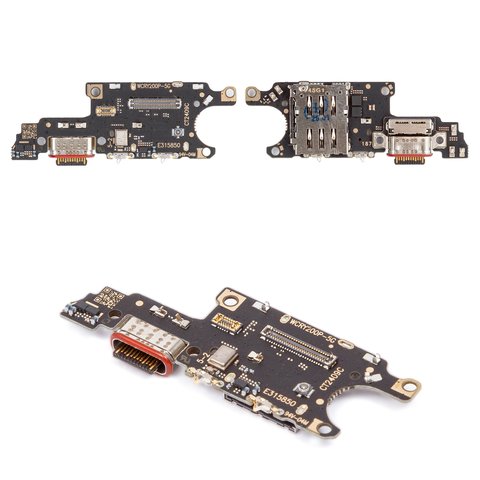 Шлейф для Huawei Honor 200 Pro, коннектора зарядки, с компонентами, High Copy, плата зарядки