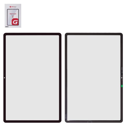 Стекло корпуса G+OCA PRO для Samsung X800 Galaxy Tab S8 Plus Wi Fi, X806 Galaxy Tab S8 Plus 5G, с OCA пленкой, черное
