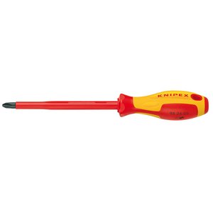 Отвертка крестообразная диэлектрическая Knipex 98 24 00 Отвертка крестообразная диэлектрическая Knipex 98 24 00