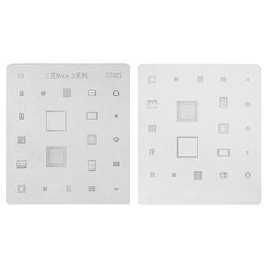 BGA Stencil S5027 for Samsung N9000 Note 3 Cell Phone, (21 in 1) BGA Stencil S5027 for Samsung N9000 Note 3 Cell Phone, (21 in 1)