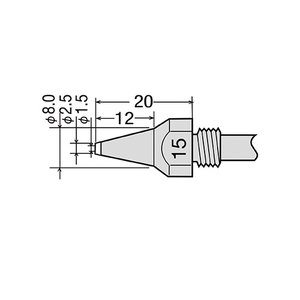 Desoldering Tip GOOT TP 100N 15